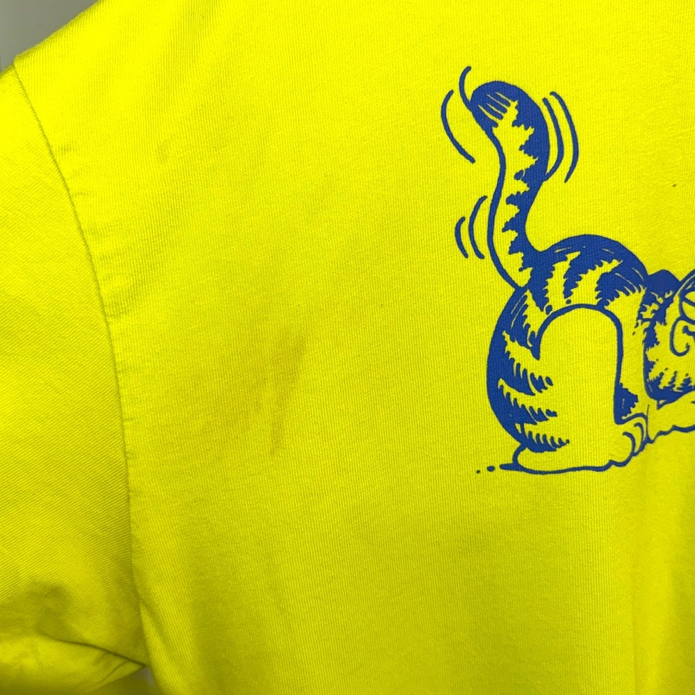 Zara Lime Green Garfield T-Shirt - Picture 3 of 5